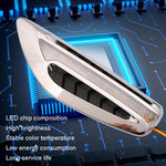 2pcs Car Fender Blade Dynamic Side Marker Lights 12V LED High Bright Daytime Running Lights, Red, White, Blue