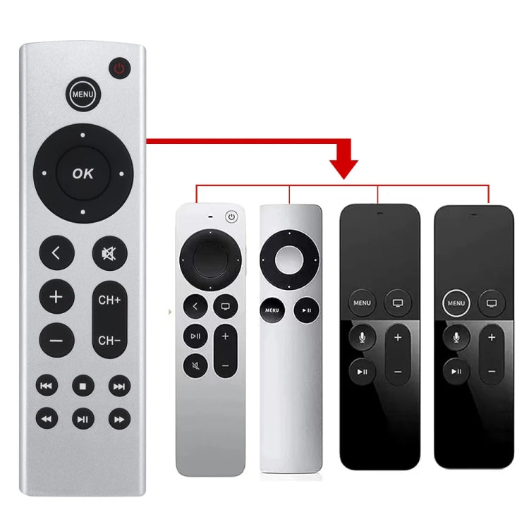 Apple TV 리모컨 4K / HD A2169 A1842 A1625 음성 미포함, 일반 스타일