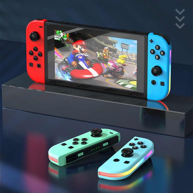 JOY-02 Gaming Left And Right Handle With RGB Lights Body Feel Bluetooth Gamepad For Switch / Switch OLED / Switch Pro / Switch Lite / Switch Joycon, Blue Red, Green Blue, White, Gray, Pink Green, Orange Purple, Light Pink Light Green