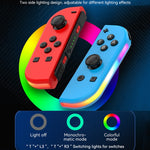 JOY-02 Gaming Left And Right Handle With RGB Lights Body Feel Bluetooth Gamepad For Switch / Switch OLED / Switch Pro / Switch Lite / Switch Joycon, Blue Red, Green Blue, White, Gray, Pink Green, Orange Purple, Light Pink Light Green