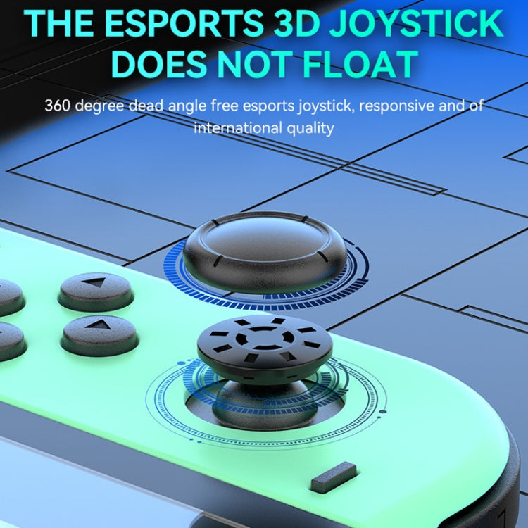 JOY-02 Gaming Left And Right Handle With RGB Lights Body Feel Bluetooth Gamepad For Switch / Switch OLED / Switch Pro / Switch Lite / Switch Joycon, Blue Red, Green Blue, White, Gray, Pink Green, Orange Purple, Light Pink Light Green