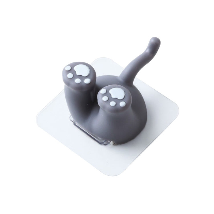 Cartoon Animal Punch-free Hook Traceless Plug Holder Bathroom Cute Toothbrush Hanger, Dinosaur Tail, Cat Tail, Lattice Tail, Corgi Tail, Duck Tail