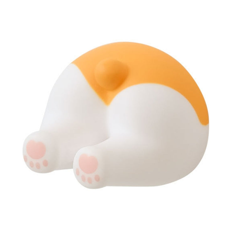 Cartoon Animal Punch-free Hook Traceless Plug Holder Bathroom Cute Toothbrush Hanger, Dinosaur Tail, Cat Tail, Lattice Tail, Corgi Tail, Duck Tail