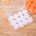 12개입/상자 실리콘 진흙 어린이 수면 귀마개 소음 감소 수영 방수 귀마개