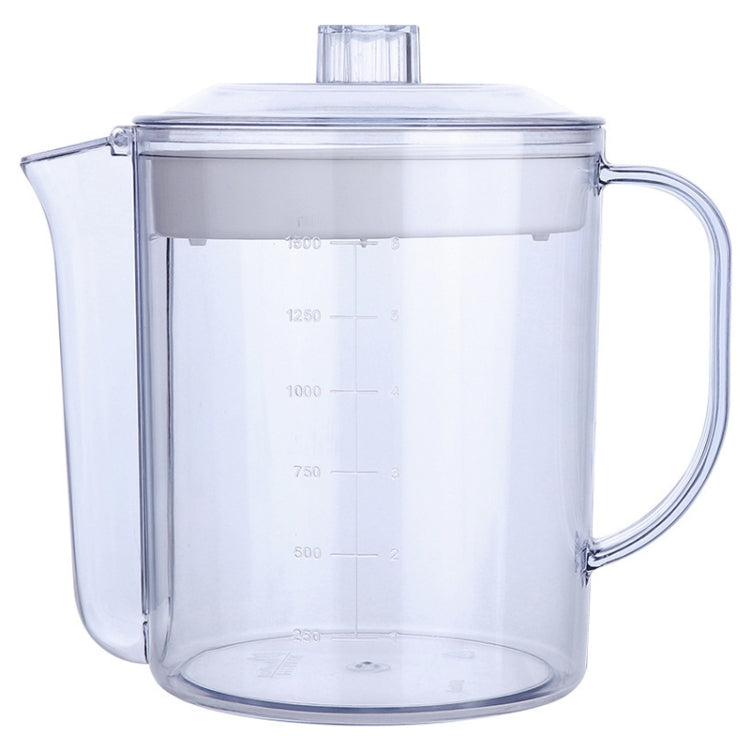 주방 기름 트랩 수프 주전자 거름망 포함 기름 분리 주전자 필터 컵, 1500ml
