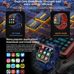 LOKMAT Appllp 3 Max 2.02인치 플러그 카드 4G 통화 방수 스포츠 스마트워치 SOS 기능 포함
