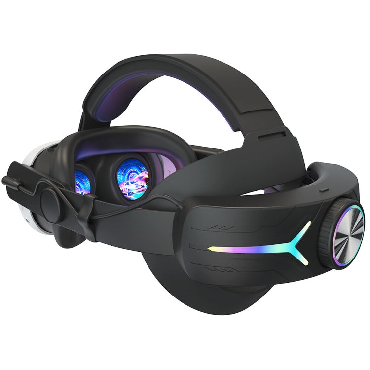 Meta Quest 3 USB 충전식 RGB 조명 효과 조절 가능 접이식 헤드셋용, Meta Quest 3 (엘리트), Meta Quest 3 (화이트), Meta Quest 3 (블랙)