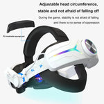Meta Quest 3 USB 충전식 RGB 조명 효과 조절 가능 접이식 헤드셋용, Meta Quest 3 (엘리트), Meta Quest 3 (화이트), Meta Quest 3 (블랙)