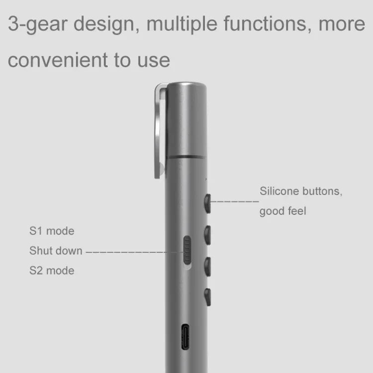 Conference Teaching Page Turning Pen Electronic Telescopic Pointer Laser Pointer PPT Wireless Presenter, Telescopic Laser Pointer