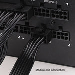 커세어용 18AWG 플랫 케이블 전원 모듈 케이블 그래픽 카드 모듈 케이블 8핀에서 8핀 6+2, 커세어용 50cm, 커세어용 60cm