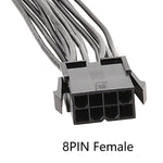 CPU 8핀에서 8+4핀 어댑터 케이블 전원 공급 장치 마더보드 프로세서 전원 케이블, 20cm, 30cm