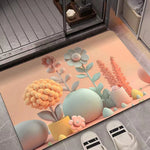 3D 유화 규조토 흡수 바닥 매트 미끄럼 방지 카펫, 40 x 60cm, 50 x 80cm