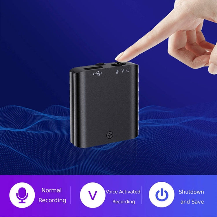 Q63 HD 노이즈 캔슬링 자석 음성 녹음기 휴대용 지능형 음성 활성 녹음 펜, 8GB, 32GB