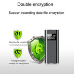Q25 지능형 음성 녹음기 화면 포함 HD 노이즈 캔슬링 백 클립 음성 리포터, 4GB, 8GB, 16GB, 32GB