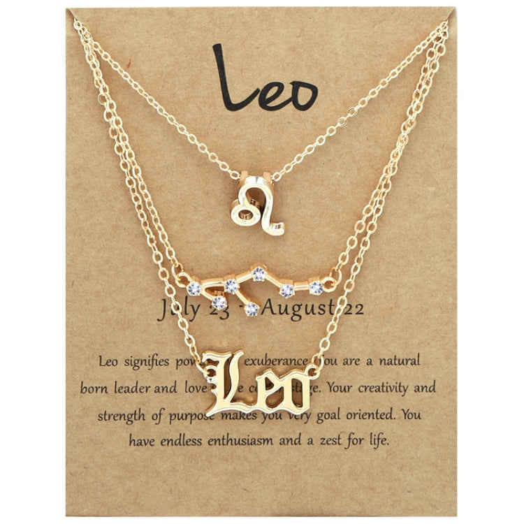 3 In 1 12 Zodiac Signs Necklace Set Retro Alphabet Symbols With Diamonds Jewelry Set, Scorpion Golden, Sagittarius Golden, Capricorn Golden, Taurus Golden, Pisces Golden, Leo Golden, Libra Golden, Cancer Golden, Aquarius Golden, Virgo Golden, Aries Gol...