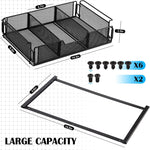 Under Desk Drawer Storage Organizer Desk Hidden Tray for Office Home, Hidden Tray