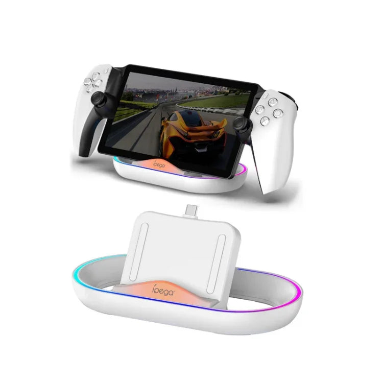 PlayStation Portal 게임 콘솔 iPega 충전 베이스 RGB 조명 포함, PG-P5P02
