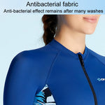 DIVE & SAIL 여성용 여름 얇은 웻수트 통기성 자외선 차단 긴팔 빠른 건조 수영복, S, M, L, XL, XXL