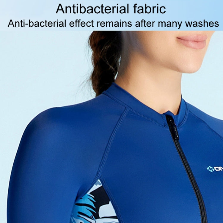 DIVE & SAIL 여성용 여름 얇은 웻수트 통기성 자외선 차단 긴팔 빠른 건조 수영복, S, M, L, XL, XXL
