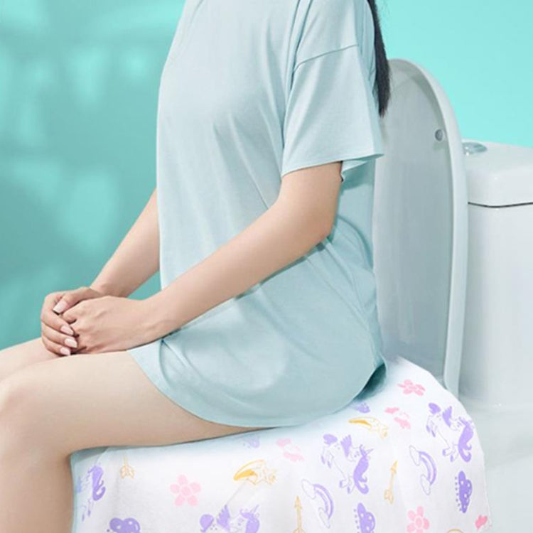5개입 일회용 부직포 변기 패드 휴대용 호텔 및 여행용 만화 유니버설 쿠션, 공룡, 인어