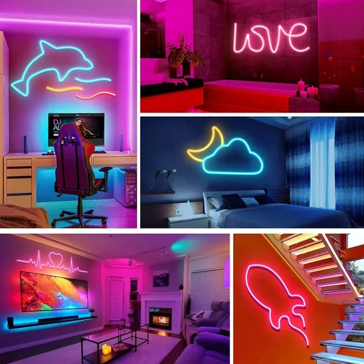 LIXINCORDA 2m 5V USB 터치 컨트롤 LED 라이트 스트립 유연한 네온 실리콘 소프트 스트립, USB 터치 컨트롤 (핑크), USB 터치 컨트롤 (웜 화이트), USB 터치 컨트롤 (파란색)