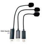 USB 직결 컴퓨터 라이브 비디오 회의용 마이크, 4.0x205mm, 4.0x255mm, 스위치 포함 4.0x255mm