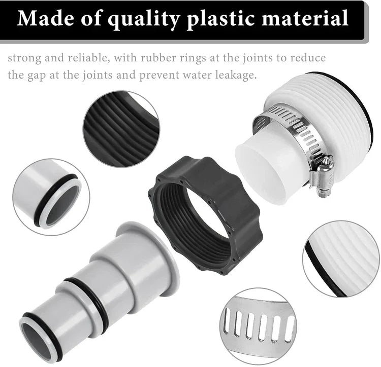 For Intex Pool Hose Adapter with Internal Thread, A Set, B Set, 1 A Type Adapter