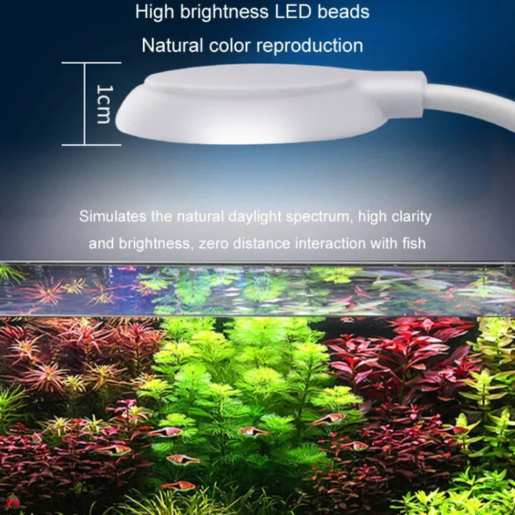 5W 어항 LED 클립 조명 USB 플러그 조명 수족관 반투명 수생 식물 램프
