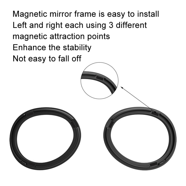 Apple Vision Pro용 자석 프레임 VR 안경 스마트 액세서리, 단일 프레임, 1.56 굴절률 프레임+200도 렌즈, 1.61 굴절률 프레임+300도 렌즈, 1.67 굴절률 프레임+400도 렌즈