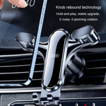 BUDK Triangle Gravity Sensor Car Phone Bracket Car Air Vent Navigation Holder, Buckle Model, Adhesive Model, Suction Cup Base Model, Bent Suction Cup Base Model, Hook Model
