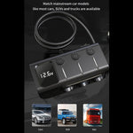 120W Digital Display Cigarette Lighter Car Fast Charging Charger