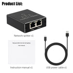 기가비트 네트워크 분배기 네트워크 공유기 RJ45 네트워크 케이블 분배기, 1대 3, 1대 4