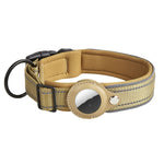 AirTag 2세대 / AirTag 1세대 트래커 개 목걸이 네오프렌 안감 반사 반려동물 목걸이, S, M, L, XL