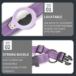 AirTag 2세대 / AirTag 1세대 트래커 개 목걸이 네오프렌 안감 반사 반려동물 목걸이, S, M, L, XL