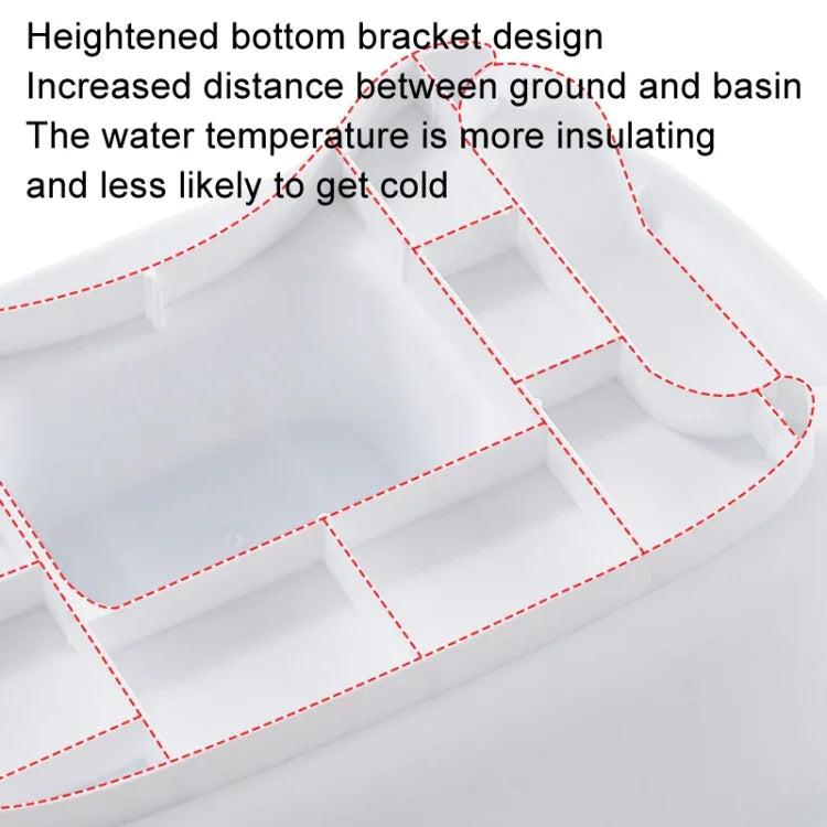 Portable Bed Shampoo Basin Hair Washbasin Sink Washing Hair in Bed for Injured, Elderly, Pregnant Women