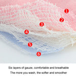 2개입 양면 신생아 꽃잎 방수 턱받이 6겹 거즈 면 자두 턱받이, 시더 핑크