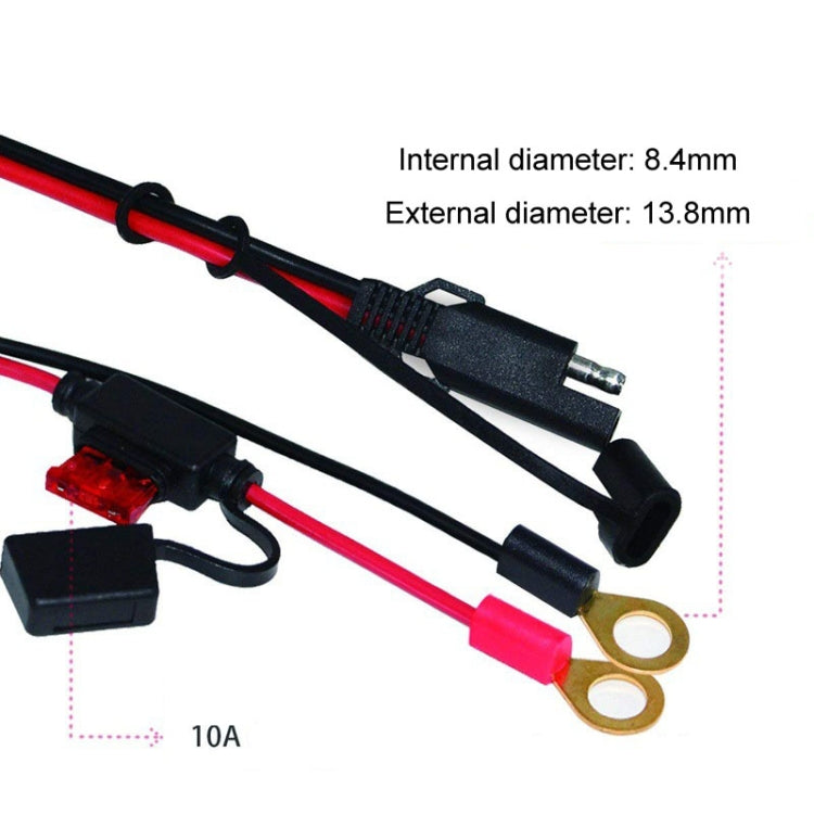 SAE To O-Type Ring Connector Quick Disconnect SAE Car Storage Battery Extension Cable