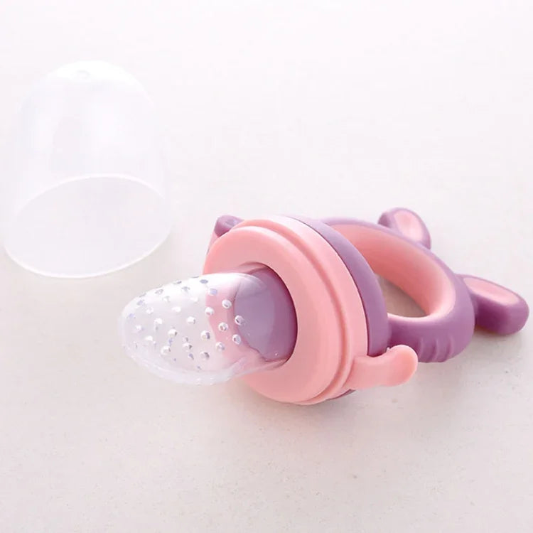 아기 과일 및 채소 보조 이유식기 아기 물린기 젖꼭지, 대형 파랑, 중형 파랑, 소형 파랑, 대형 초록, 중형 초록, 소형 초록, 대형 보라, 중형 보라, 소형 보라