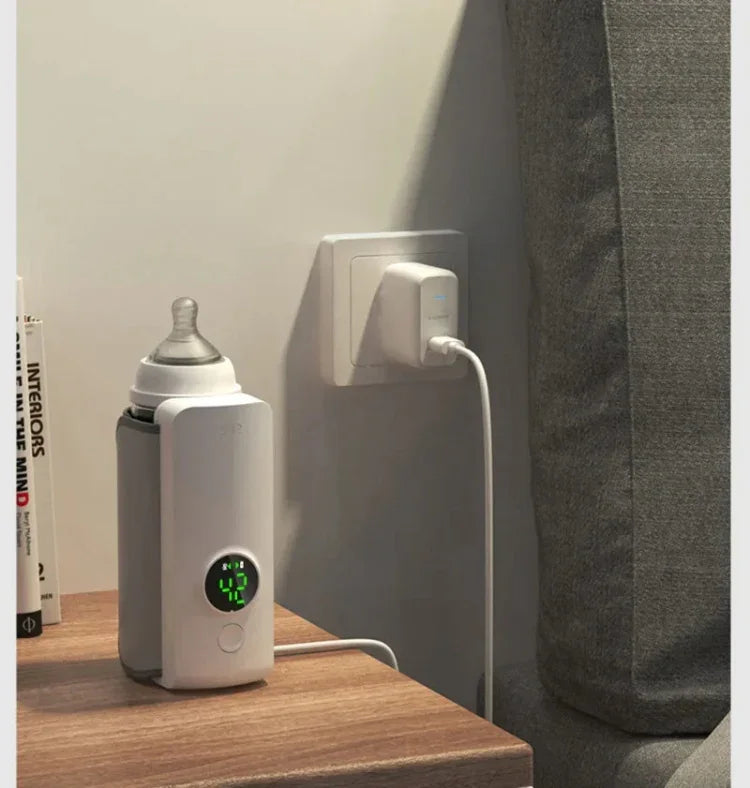 18W 6000mAh 아기 젖병 워머 디지털 디스플레이 6단계 온도 조절, NNQ-2
