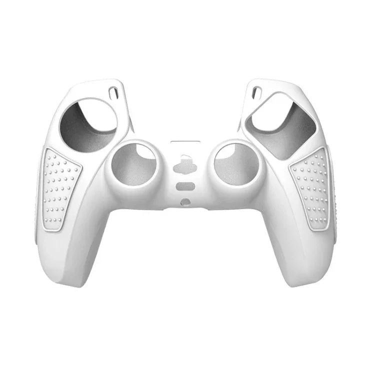 PS5 게임패드 실리콘 보호 케이스 미끄럼 방지 부드러운 실리콘 커버, 화이트, 블루, 블랙, 화이트+2 캡, 블루+2 캡, 블랙+2 캡, 화이트+8 캡, 블루+8 캡, 블랙+8 캡