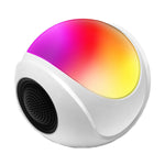 SY-688 TWS RGB 컬러풀 라이트 미니 카드 블루투스 스피커, SY-688 화이트