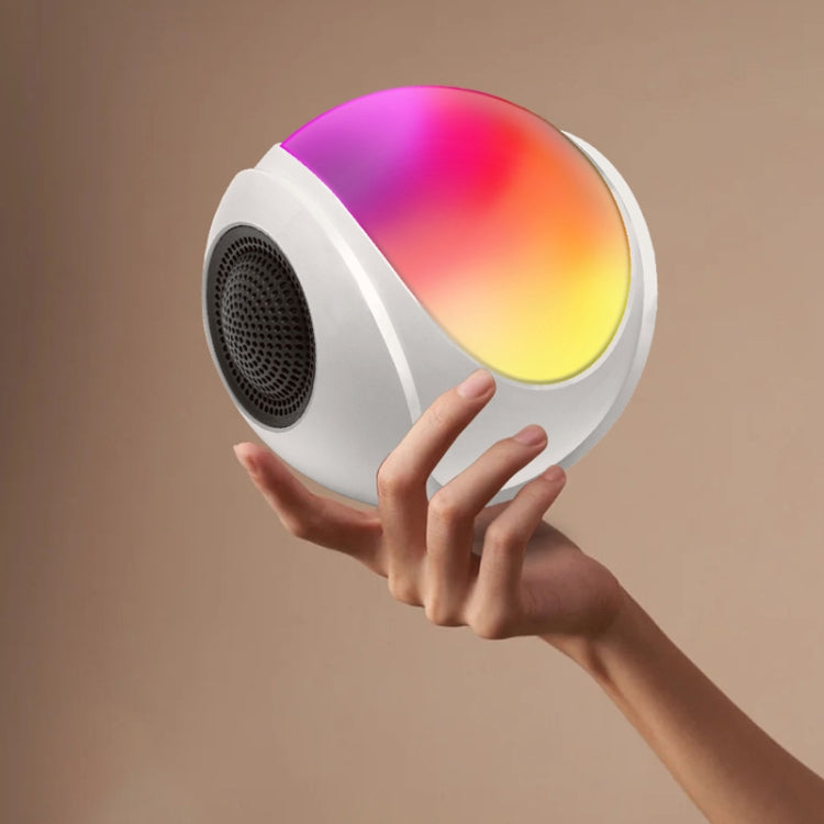 SY-688 TWS RGB 컬러풀 라이트 미니 카드 블루투스 스피커, SY-688 화이트