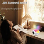 SY-688 TWS RGB 컬러풀 라이트 미니 카드 블루투스 스피커, SY-688 화이트
