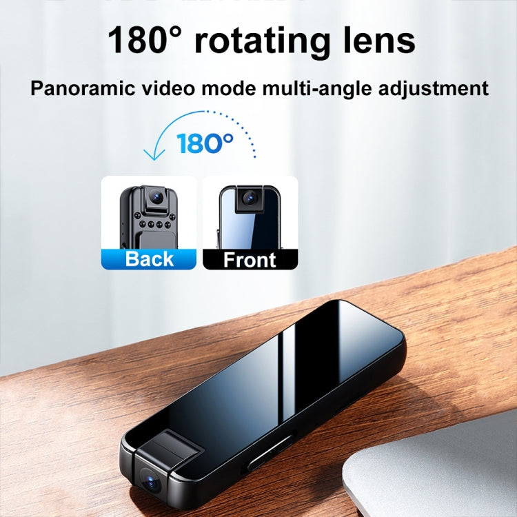 Mrobo D6 1080P 회전 카메라 야간 투시 비디오 녹화기 백 클립 포함, 메모리 없음, 16GB, 32GB, 64GB, 128GB