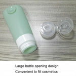 60ml Silicone Suction Cup With Brush Squeezed Bottle Portable Travel Storage Bottle, Blue, Green, Pink