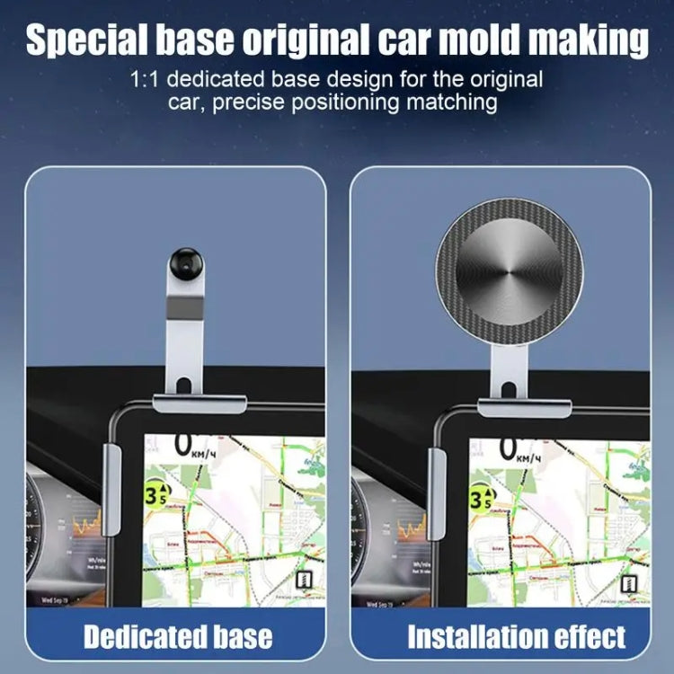 Car Screen Phone Holder Base For Tesla Model 3 And Other Models, Base + Magnetic Stand