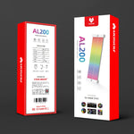 AOSOR AL200 네온 케이블 컴퓨터 마더보드 그래픽 카드 발광 보드 전원 공급선 장식, AL200