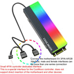 COOLMOON CM-M2A M.2 2280 솔리드 스테이트 드라이브 쿨러 5V ARGB 하드 드라이브 히트싱크, CM-M2A