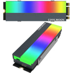 COOLMOON CM-M2A M.2 2280 솔리드 스테이트 드라이브 쿨러 5V ARGB 하드 드라이브 히트싱크, CM-M2A