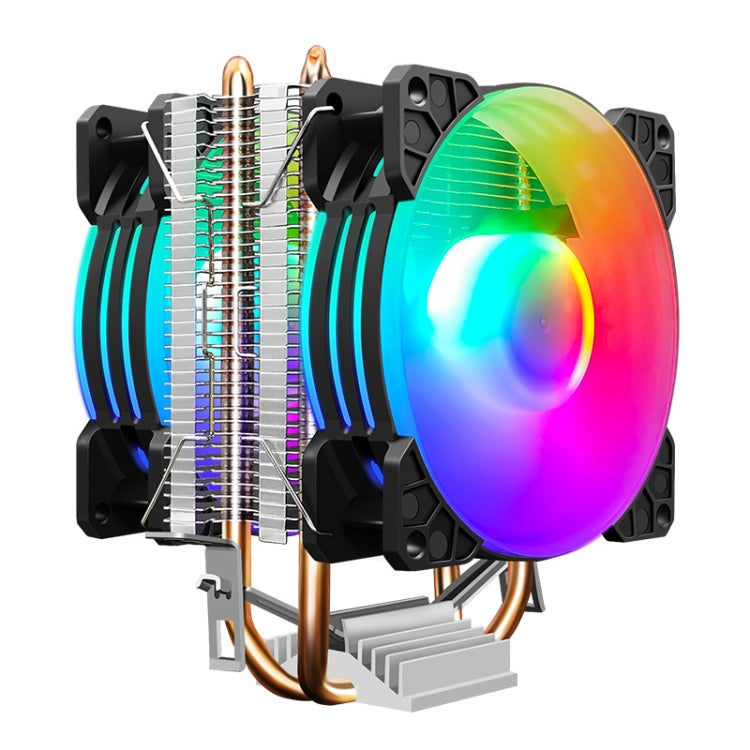 COOLMOON 프로스트 더블 구리 튜브 CPU 팬 데스크탑 PC 조명 무소음 AMD 공랭 쿨러, P2 매직 문 에디션 싱글 팬, P22 매직 문 에디션 더블 팬, P2 스트림라인 에디션 싱글 팬, P22 스트림라인 에디션 더블 팬
